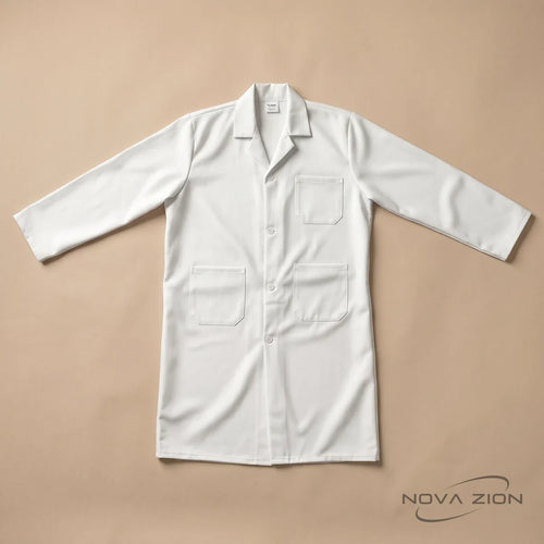 Bata de trabajo con cierre frontal Nova Zion · imagen provisional
